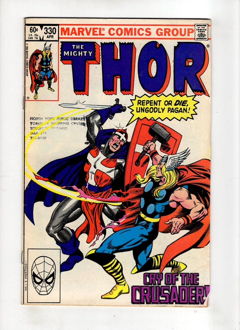 Thor, Vol. 1 #330 (1983) Stamp on cover  Stamp on cover  Buy & Sell Comics Online Comic Shop Toronto Canada