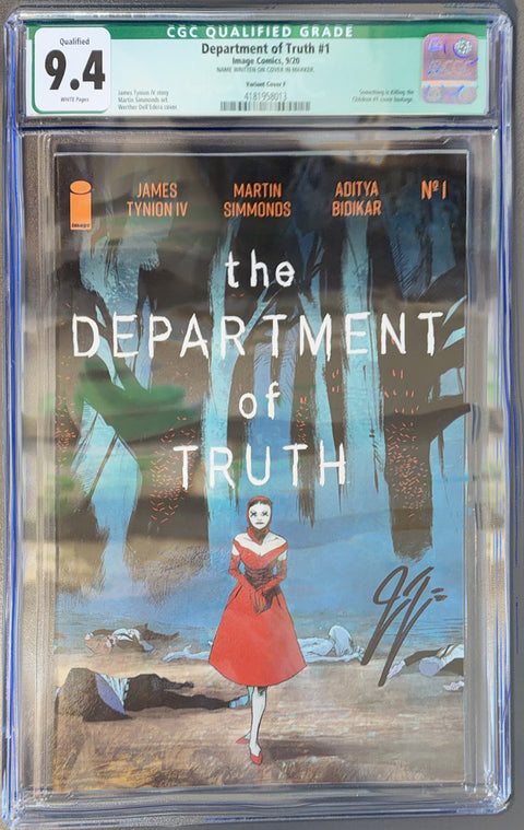 The Department of Truth #1 (CGC 9.4) (2020) Qualified, Signed F Werther Dell'Edera Incentive Variant (1:100)  Buy & Sell Comics Online Comic Shop Toronto Canada