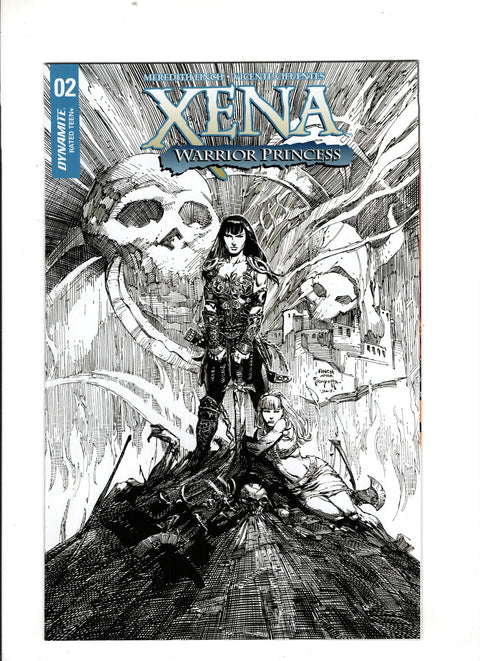 Xena, Vol. 3 #2 (Cvr E) (2018) Finch B&W Incentive  E Finch B&W Incentive  Buy & Sell Comics Online Comic Shop Toronto Canada