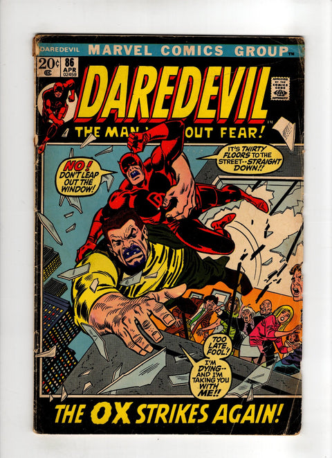 Daredevil, Vol. 1 #86 (1972) Pen mark on front cover  Pen mark on front cover  Buy & Sell Comics Online Comic Shop Toronto Canada