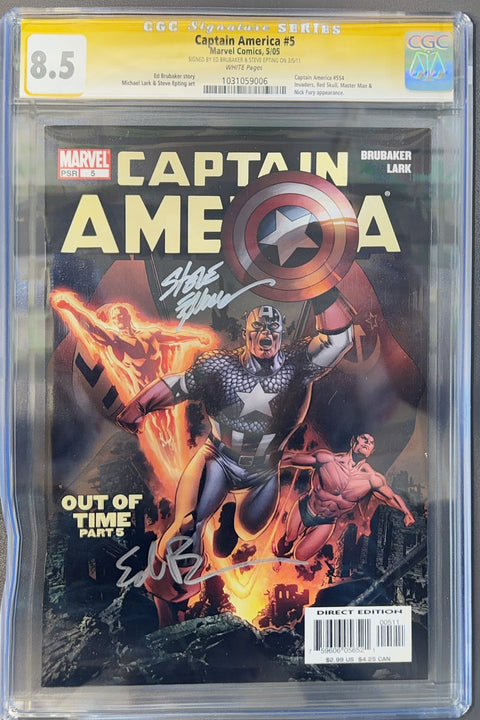 Captain America, Vol. 5 #5 (CGC 8.5) (2005) Signed A Steve Epting  Buy & Sell Comics Online Comic Shop Toronto Canada