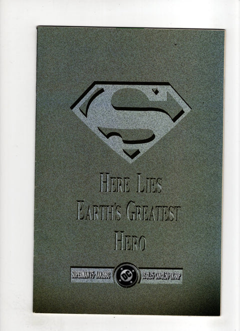 Superman, Vol. 2 #75 (1992) Memorial Edition (Polybagged in Black Bag with Red bleeding Superman logo)  Memorial Edition (Polybagged in Black Bag with Red bleeding Superman logo)  Buy & Sell Comics Online Comic Shop Toronto Canada