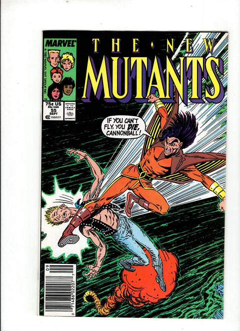 New Mutants, Vol. 1 #55 (1987) Newsstand Edition   Newsstand Edition  Buy & Sell Comics Online Comic Shop Toronto Canada