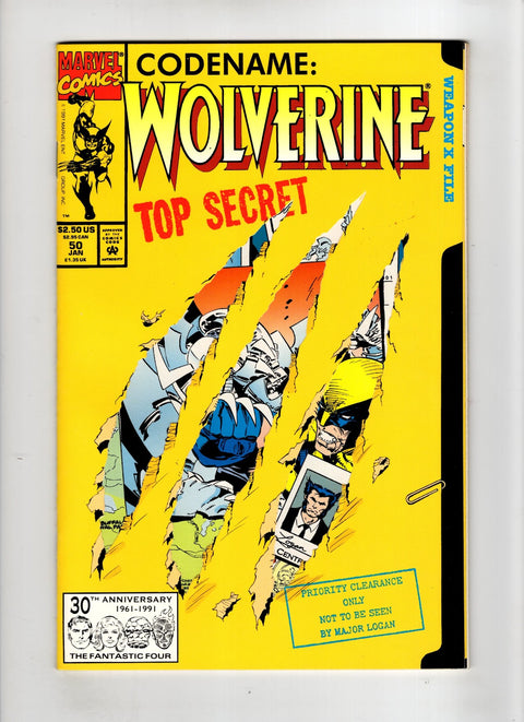 Wolverine, Vol. 2 #50 (1991) Die-Cut Comic  Die-Cut Comic  Buy & Sell Comics Online Comic Shop Toronto Canada