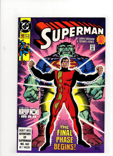 Superman, Vol. 2 #42 (1990)      Buy & Sell Comics Online Comic Shop Toronto Canada