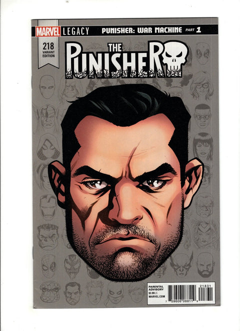 The Punisher, Vol. 11 #218 (Cvr C) (2017) Incentive Mike McKone Legacy Headshot Variant  C Incentive Mike McKone Legacy Headshot Variant  Buy & Sell Comics Online Comic Shop Toronto Canada