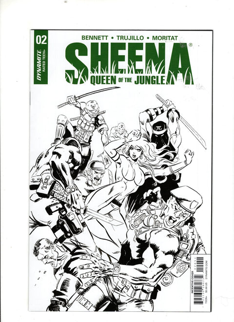 Sheena (Dynamite Entertainment) #2 (Cvr F) (2017) Cvr F 10 Copy Moritat B&w Incentive  F Cvr F 10 Copy Moritat B&w Incentive  Buy & Sell Comics Online Comic Shop Toronto Canada