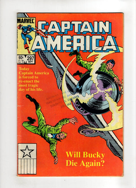 Captain America, Vol. 1 #297 (1984) Stamp on cover  Stamp on cover  Buy & Sell Comics Online Comic Shop Toronto Canada