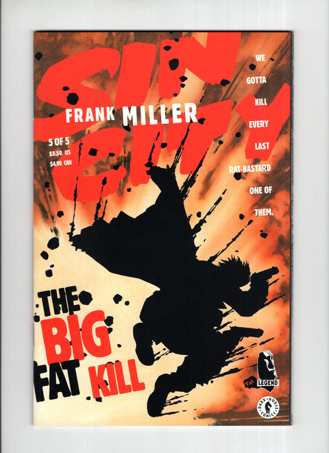 Sin City: The Big Fat Kill #1-5 (1994) Complete Series