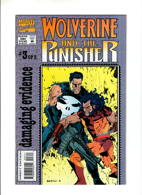 Wolverine / Punisher: Damaging Evidence #1-3 (1993) Complete Series