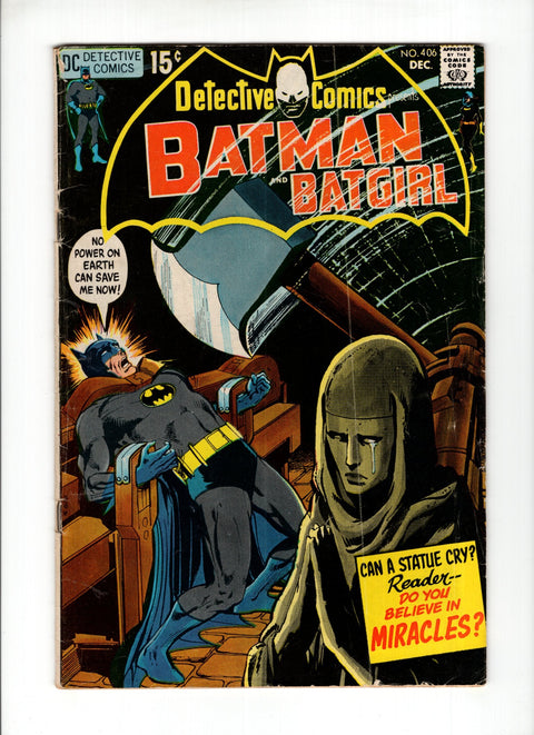 Detective Comics, Vol. 1 #406 (1970) Neal Adams Cover   Neal Adams Cover  Buy & Sell Comics Online Comic Shop Toronto Canada