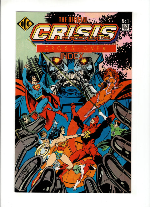 Official Crisis on Infinite Earths Cross-Over Index #1 (1986)      Buy & Sell Comics Online Comic Shop Toronto Canada