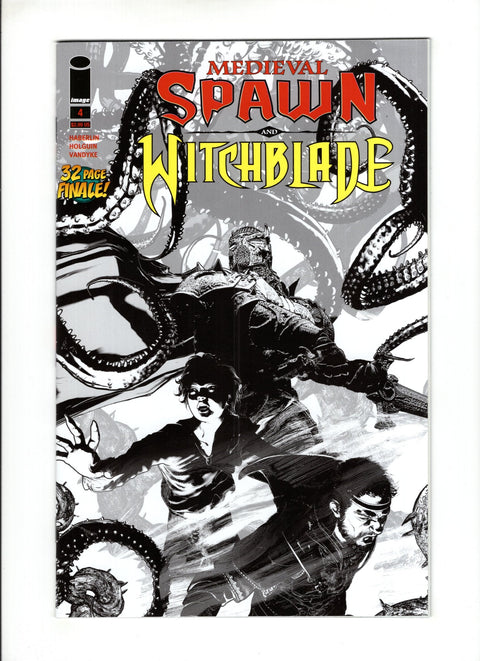 Medieval Spawn and Witchblade #4 (Cvr B) (2018) Variant Brian Haberlin Black & White Cover  B Variant Brian Haberlin Black & White Cover  Buy & Sell Comics Online Comic Shop Toronto Canada