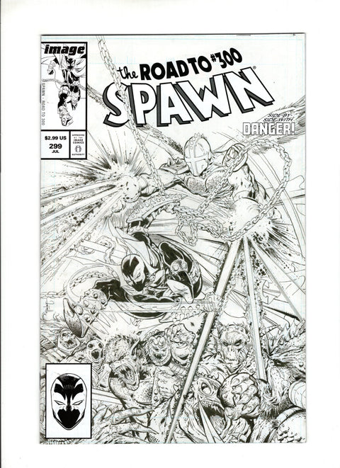 Spawn #299 (Cvr C) (2019) Todd McFarlane B&W Variant  C Todd McFarlane B&W Variant  Buy & Sell Comics Online Comic Shop Toronto Canada