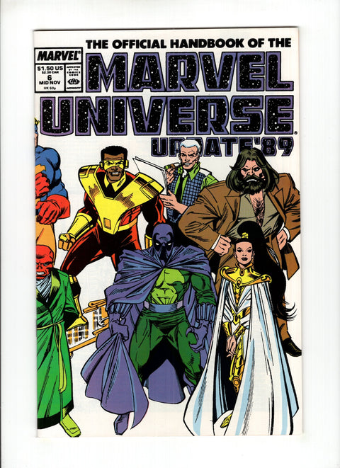 The Official Handbook of the Marvel Universe: Update '89 #6 (1989)      Buy & Sell Comics Online Comic Shop Toronto Canada