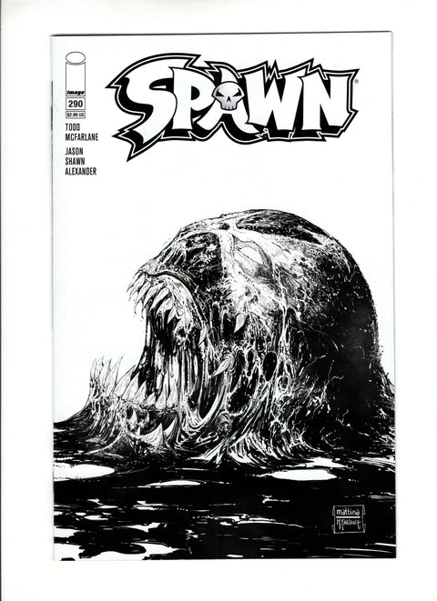 Spawn #290 (Cvr C) (2018) Variant Francesco Mattina B&W  C Variant Francesco Mattina B&W  Buy & Sell Comics Online Comic Shop Toronto Canada