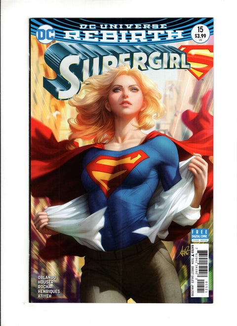 Supergirl, Vol. 7 #15 (Cvr B) (2017) Variant Stanley Artgerm Lau Cover  B Variant Stanley Artgerm Lau Cover  Buy & Sell Comics Online Comic Shop Toronto Canada