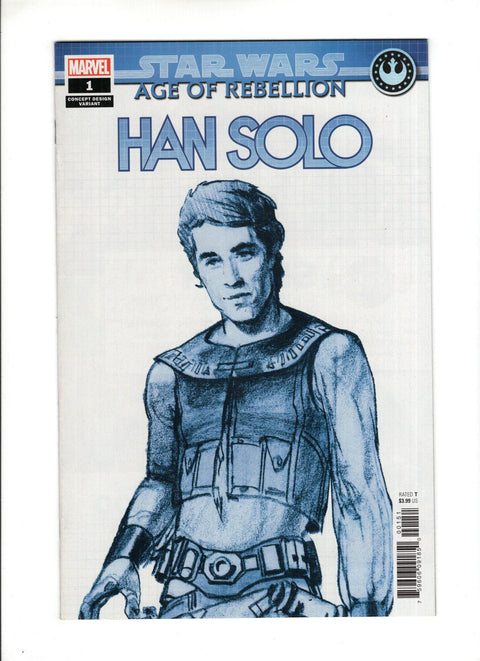 Star Wars: Age of Rebellion - Han Solo #1 (Cvr E) (2019) Ralph McQuarrie Concept Design Variant  E Ralph McQuarrie Concept Design Variant  Buy & Sell Comics Online Comic Shop Toronto Canada
