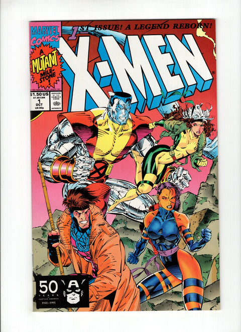 X-Men, Vol. 1 #1 (Cvr B) (1991) Colossus, Gambit, Psylocke & Rogue Connecting Variant  B Colossus, Gambit, Psylocke & Rogue Connecting Variant  Buy & Sell Comics Online Comic Shop Toronto Canada