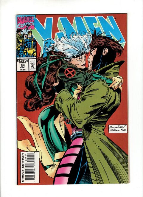 X-Men, Vol. 1 #24 (1993) Rogue & Gambit Cover by Kubert   Rogue & Gambit Cover by Kubert  Buy & Sell Comics Online Comic Shop Toronto Canada