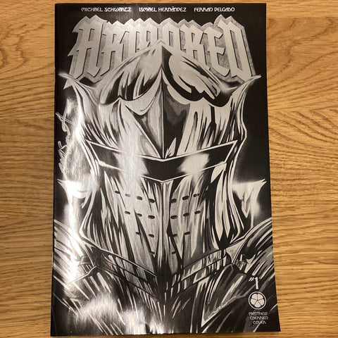 Armored #1 (2024) Kickstarter Exclusive Foil ** Signed by Michael Schwartz **