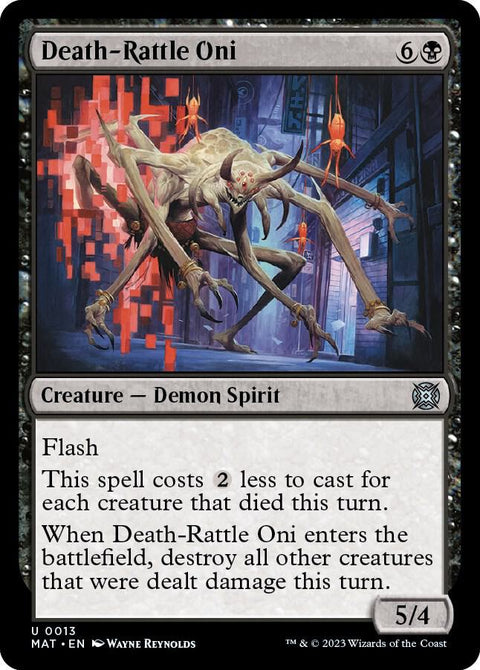 MTG | Death-Rattle Oni | MAT | FOIL