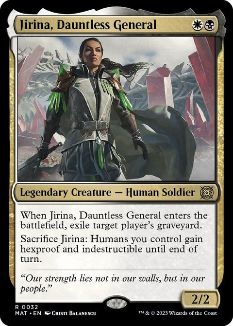 MTG | Jirina, Dauntless General | MAT | FOIL