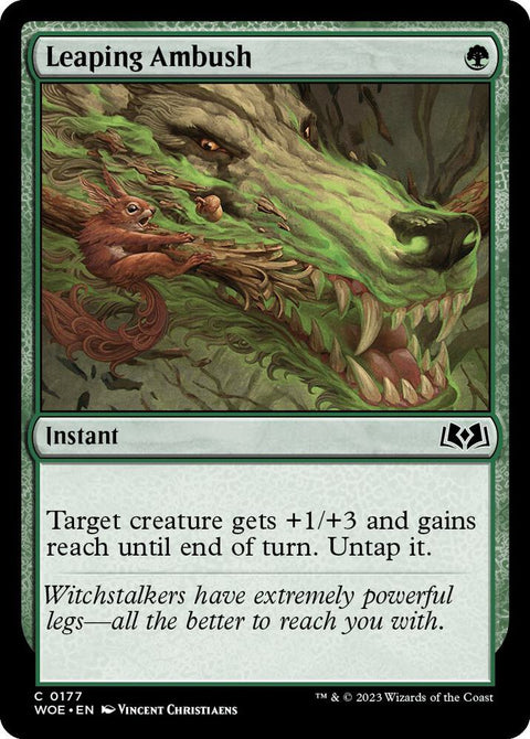 MTG | Leaping Ambush | WOE | FOIL