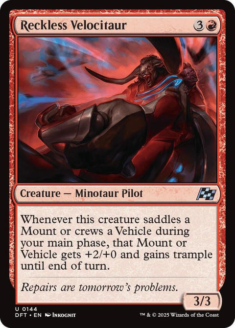 MTG | Reckless Velocitaur | DFT | FOIL