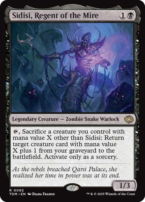MTG | Sidisi, Regent of the Mire | TDM
