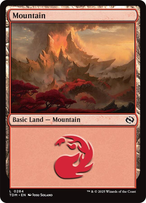 MTG | Mountain | TDM | FOIL
