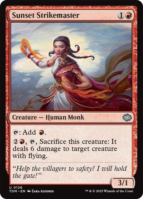 MTG | Sunset Strikemaster | TDM | FOIL