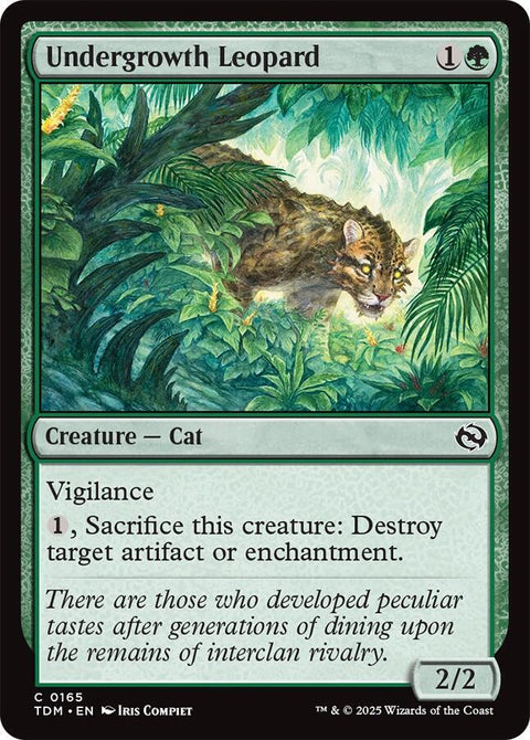 MTG | Undergrowth Leopard | TDM | FOIL