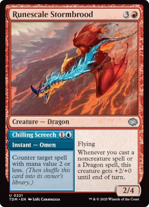 MTG | Runescale Stormbrood | TDM | FOIL