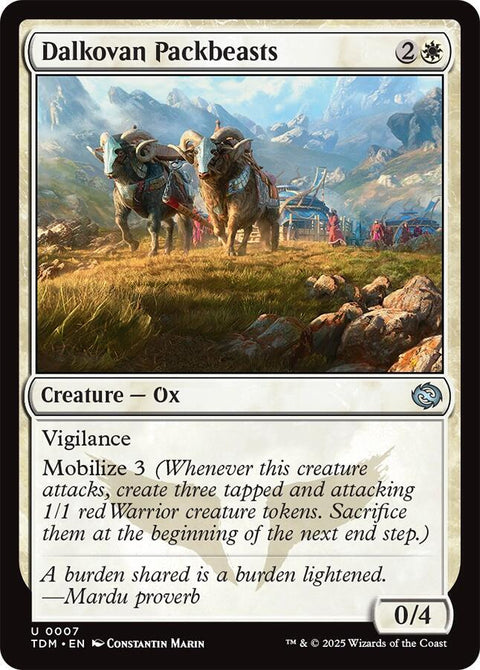 MTG | Dalkovan Packbeasts | TDM | FOIL