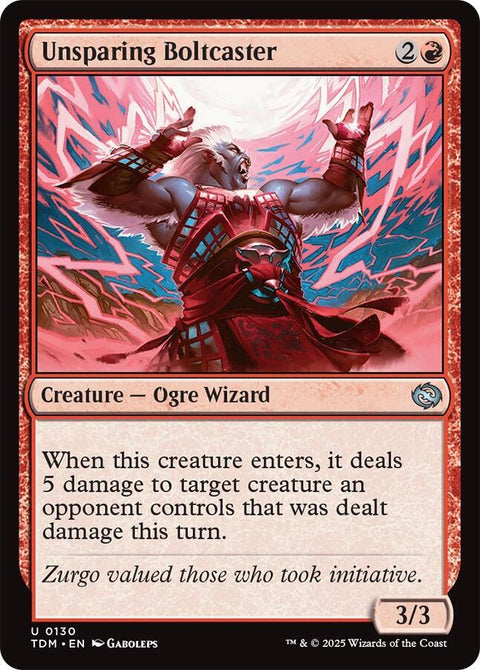 MTG | Unsparing Boltcaster | TDM | FOIL