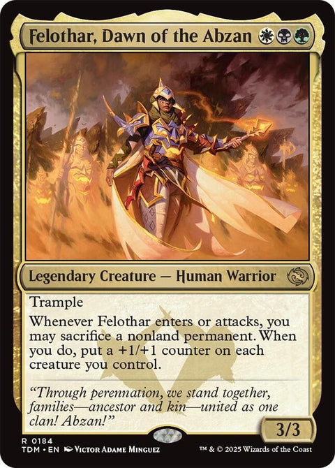 MTG | Felothar, Dawn of the Abzan | TDM