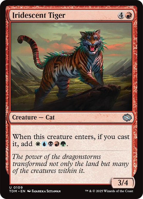 MTG | Iridescent Tiger | TDM | FOIL