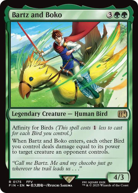 MTG | Bartz and Boko | Final Fantasy