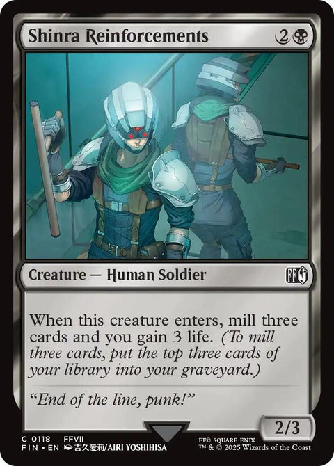 MTG | FOIL Shinra Reinforcements | Final Fantasy