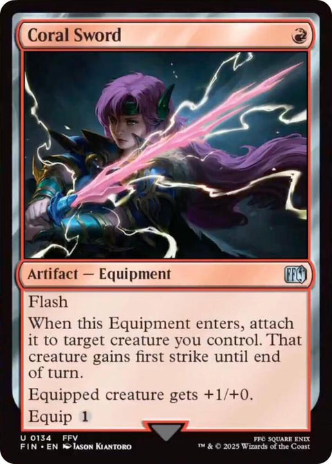 MTG | Coral Sword | Final Fantasy