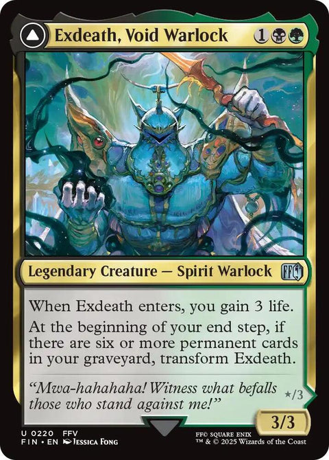 MTG | FOIL Exdeath, Void Warlock | Final Fantasy
