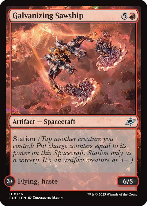 MTG | FOIL Galvanizing Sawship | Edge of the Eternities