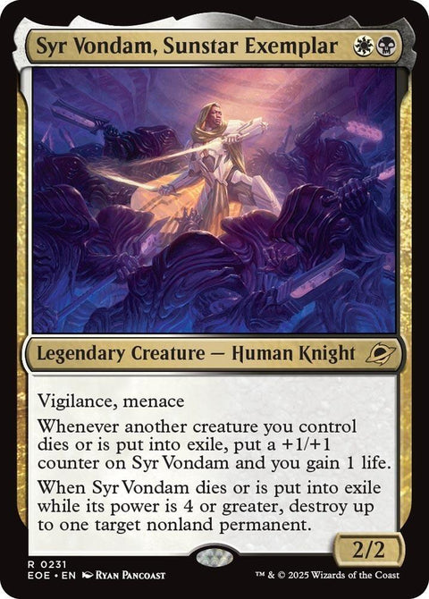 MTG | Syr Vondam, Sunstar Exemplar | Edge of the Eternities
