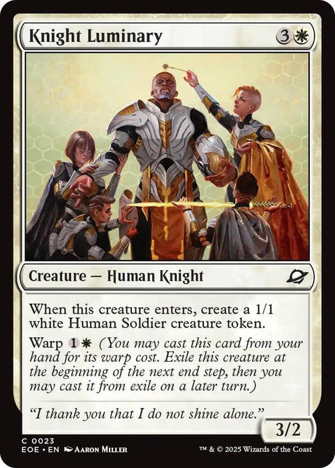 MTG | FOIL Knight Luminary | Edge of the Eternities