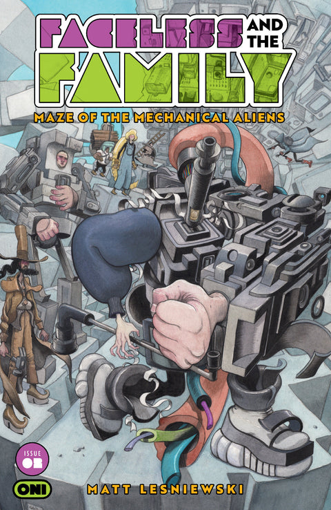 FACELESS AND THE FAMILY MAZE OF THE MECHANICAL ALIENS #2 CVR B FAREL DALRYMPLE VAR Oni Press Matt Lesniewski Matt Lesniewski Farel Dalrymple