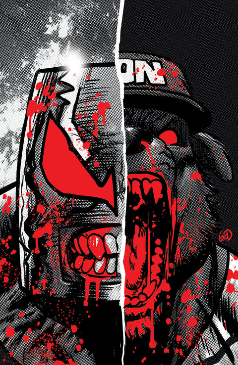 SUPER MONDO MEGA MUTTS #4 CVR F INC 1:50 JUAN GEDEON BLOODY B&W VAR 1:50 Oni Press Curt Pires Juan Gedeon Juan Gedeon