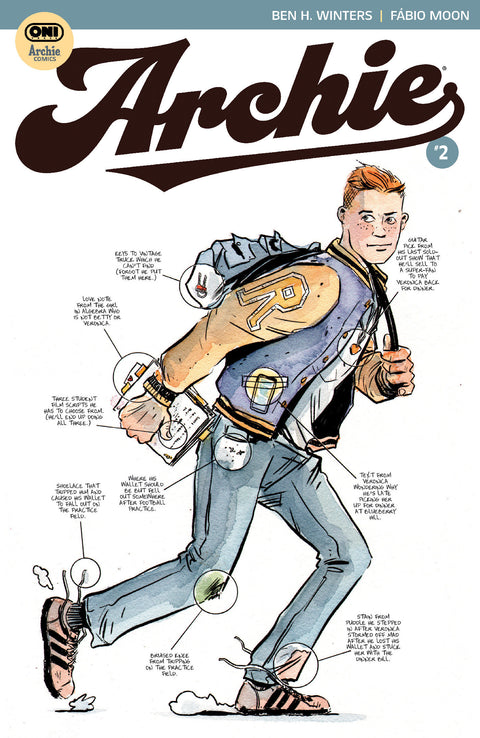 ARCHIE #2 CVR F INC 1:50 MATT KINDT VAR 1:50 Oni Press Ben H. Winters Fábio Moon Matt Kindt