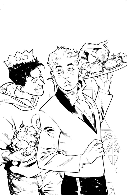 ARCHIE #2 CVR G INC 1:100 STUART IMMONEN B&W VAR 1:100 Oni Press Ben H. Winters Fábio Moon Stuart Immonen