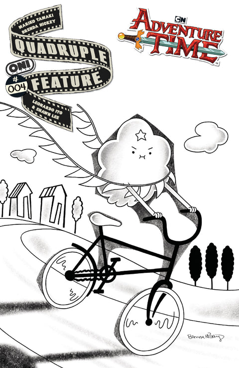 ADVENTURE TIME QUADRUPLE FEATURE #4 CVR D INC 1:20 BRENDA HICKEY VAR 1:20 Oni Press Mariko Tamaki Brenda Hickey Brenda Hickey